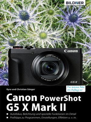 cover image of Canon PowerShot G5 X Mark II